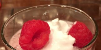 lemon raspberry chia seed pudding