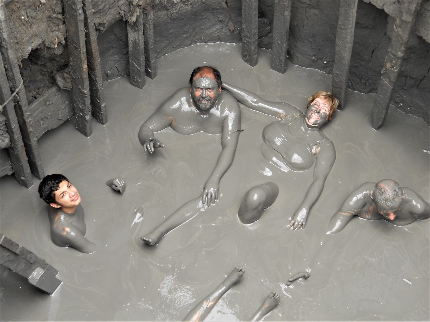 mud bath at Volcán de Lodo el Totumo