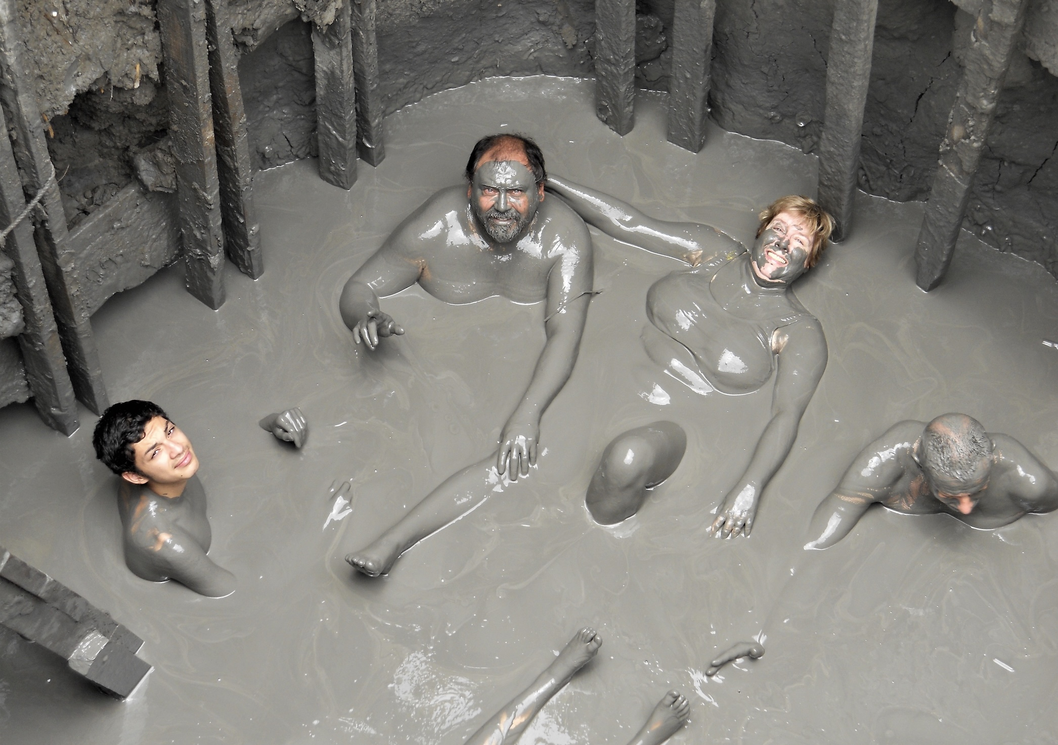 mud bath at Volcán de Lodo el Totumo